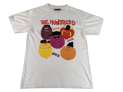 Hundreds The Graphic Tee S Streetwear White 100% Cotton Short Sleeve