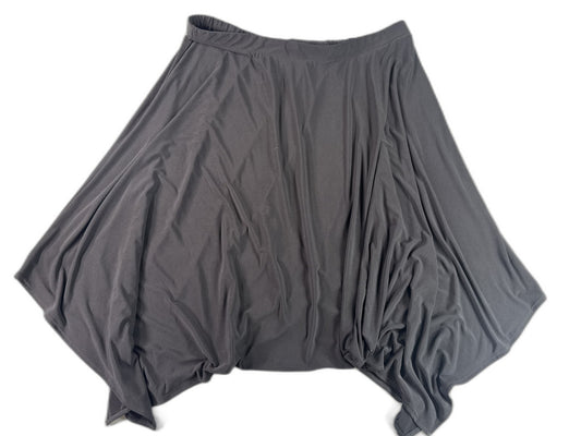 Lane Bryant Asymmetrical Skirt 22 Womens 22/24 Black Polyester Spandex Elastic