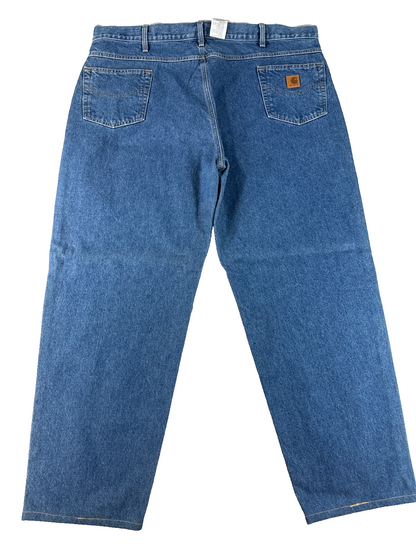 Carhartt B17 DST Jeans Men’s 46x32 Relaxed Fit Blue Denim Workwear Pants