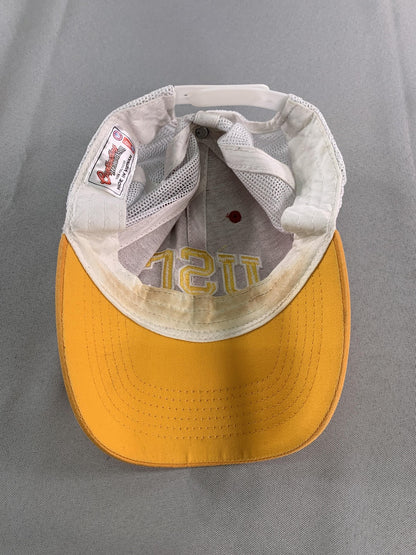 USC Trojans Hat Cap Snap Back Red Gold Mens NCAA College Football Trucker Mesh
