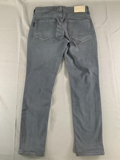Paige Federal Jeans Mens 31x28 Gray Slim Straight Stretch Denim Pants Casual on