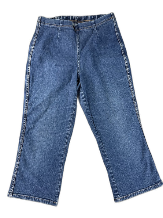 White Stag Jeans Womens M Blue Cotton Spandex Straight Leg Relaxed Fit