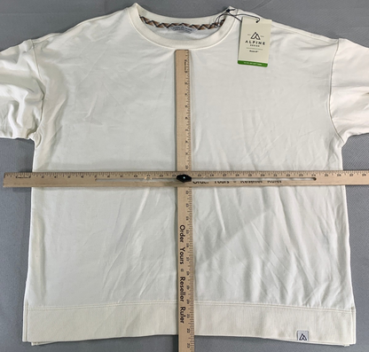 Alpine Design Women XXL Panorama Crew Bright White Modal Blend Long Sleeve Top