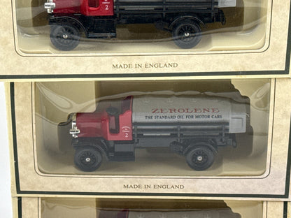 Chevron Tanker Truck Lot Zerolene Standard Oil Diecast England Boxed Set 925