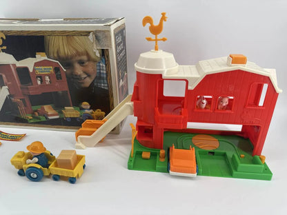 Tomy Fiddle Around Farmyard Barn 1053 1981 Vintage Playset Parts Repair Lot