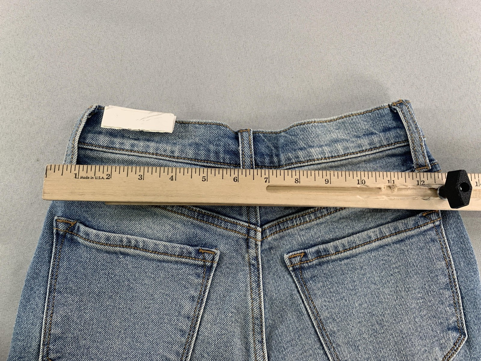 Cello Jeans Womens 00 23 Blue Super High Rise Mom Fit Distressed Denim Authentic
