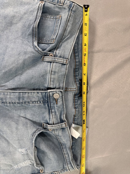 Banana Republic Curvy High Rise Skinny Jeans Womens 18 W34 Light Wash Distressed