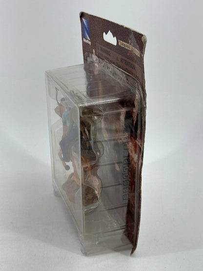 NewRay Western Rodeo Cowboy Horse Calf Roping Action Figure Playset Toy Vintage