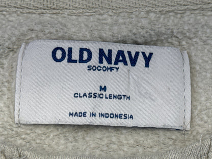 Old Navy Heather Sweatshirt M Gray Cotton Polyester Crewneck Long Sleeve Soft
