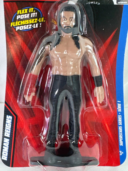 WWE Flex Figs Roman Reigns Series 1 Action Figure – Poseable Superstar Toy!