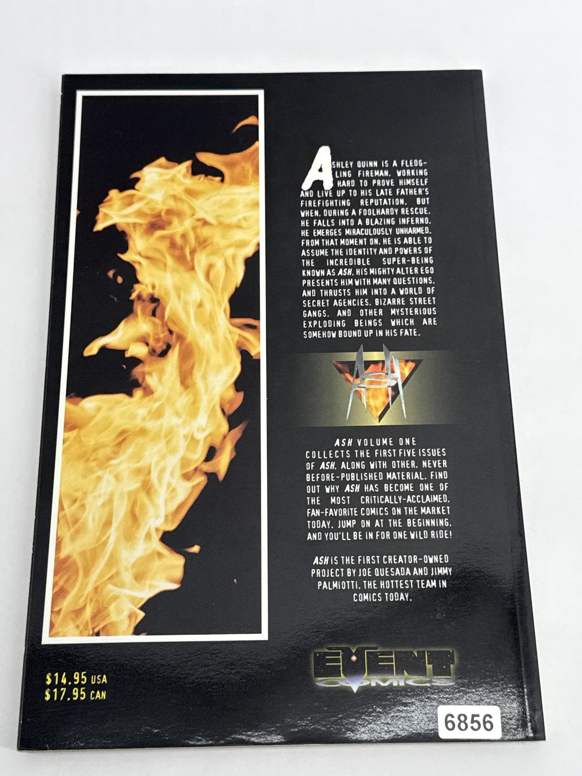 Ash Vol 1 Trade Paperback Graphic Novel Event Comics Quesada Palmiotti 1995 Tan