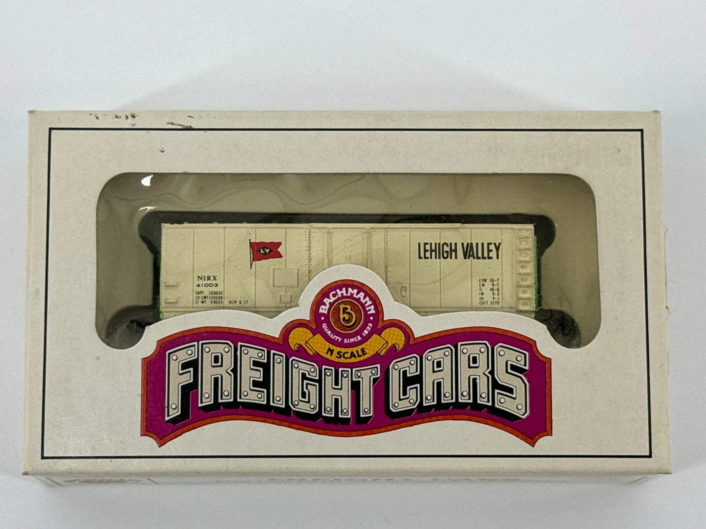 Bachmann N Scale 41' Mechanical Reefer Lehigh Valley NIRX 41003 Boxed Vintage