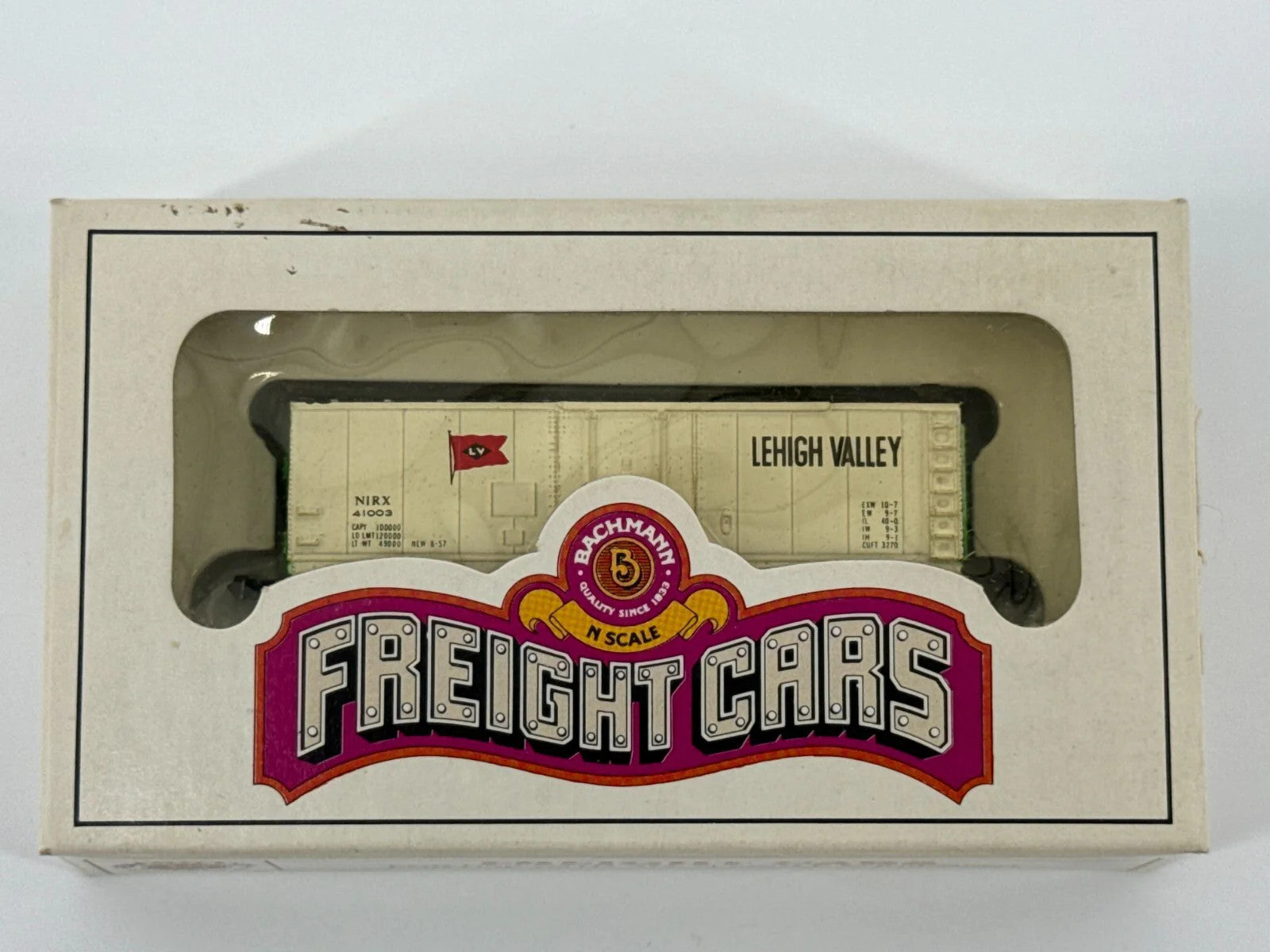 Bachmann N Scale 41' Mechanical Reefer Lehigh Valley NIRX 41003 Boxed Vintage