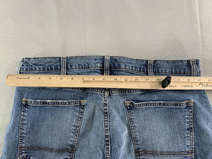 Arizona Jeans Mens 38x30 Slim Straight Flex Denim Comfort Classic Distressed