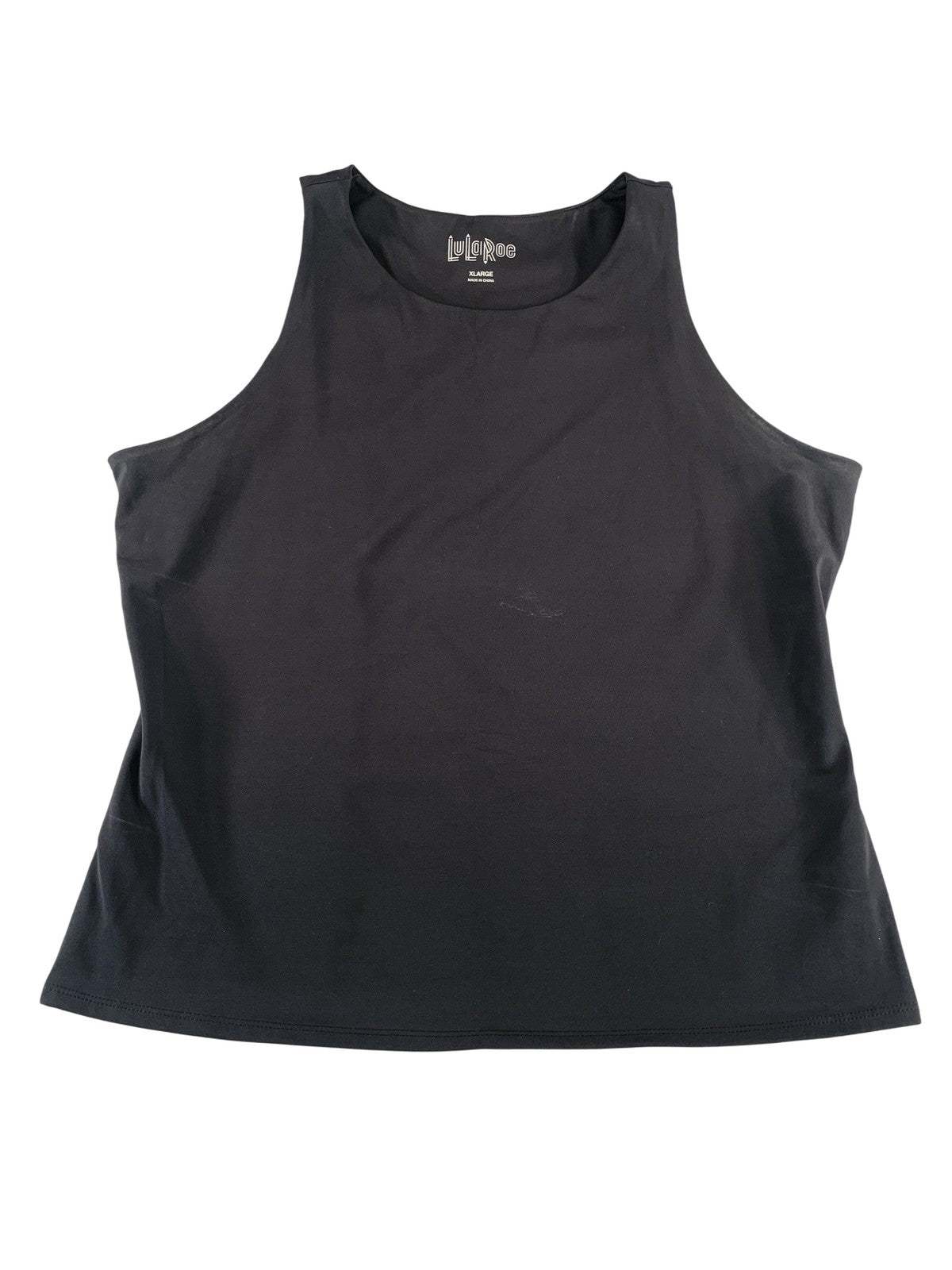 LuLaRoe Tank Top Womens XL Black Sleeveless Basic Stretch Athleisure Comfort