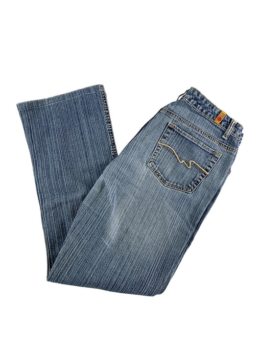 Blue Asphalt Jeans Womens 11 Blue Chloe Flare Stretch Denim Vintage Y2k 2000s
