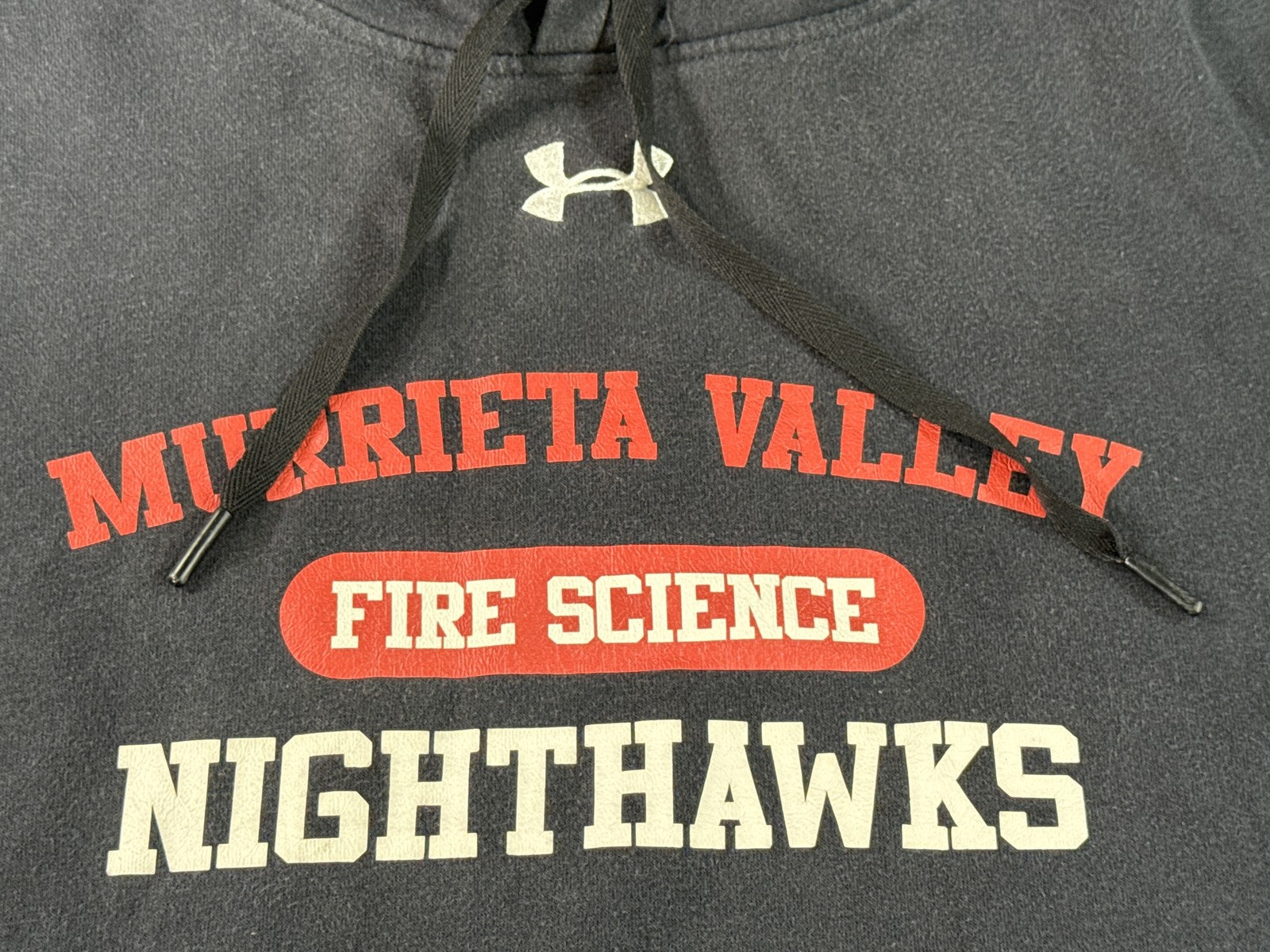 Under Armour Murrieta Valley Nighthawks Sports Hoodie LG LG/G/G Black Pullover