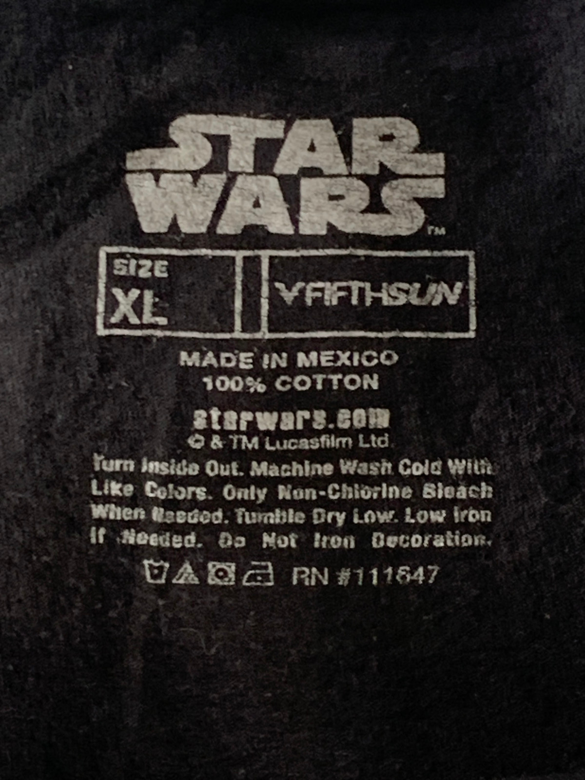 Star Wars The Mandalorian T-Shirt XL Black Grogu Graphic Tee Lucasfilm YFifthSun