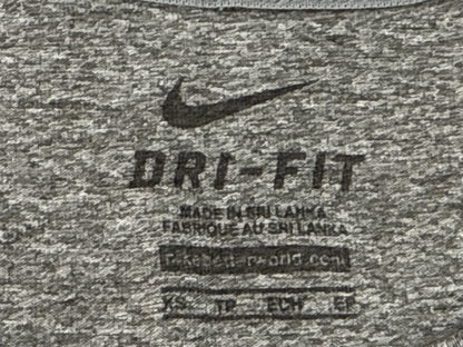 Nike Dri Fit Tee S Gray Crewneck Short Sleeve Regular Sportswear Heather