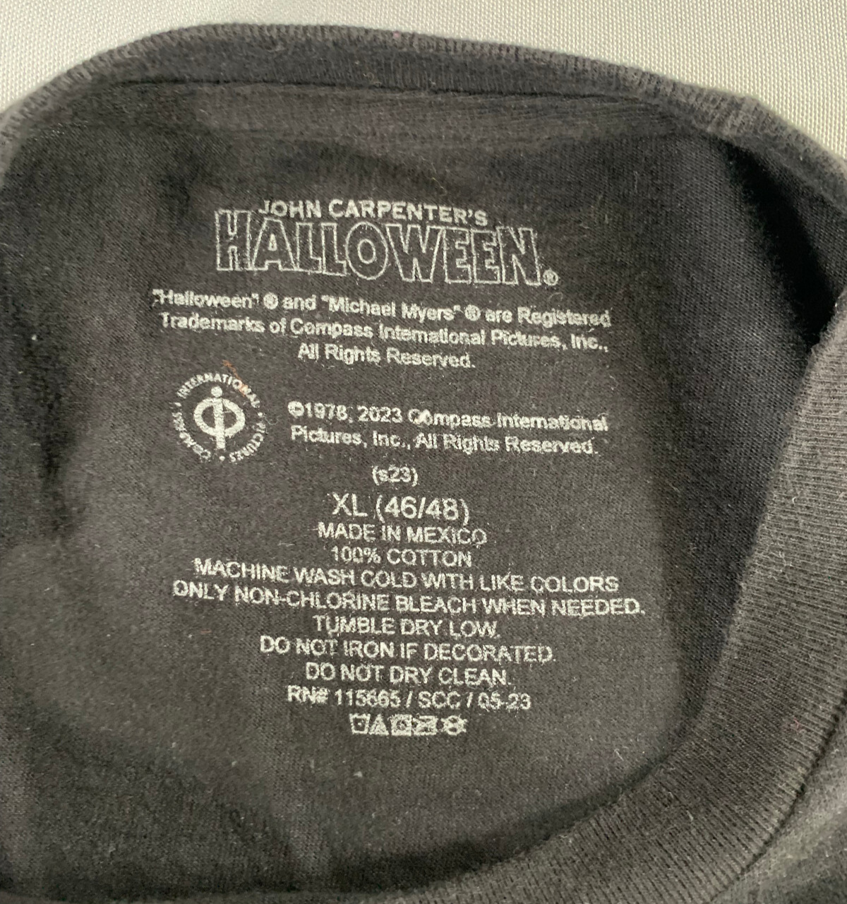 Halloween Michael Myers Shirt XL Black Horror Movie Tee John Carpenter Apparel