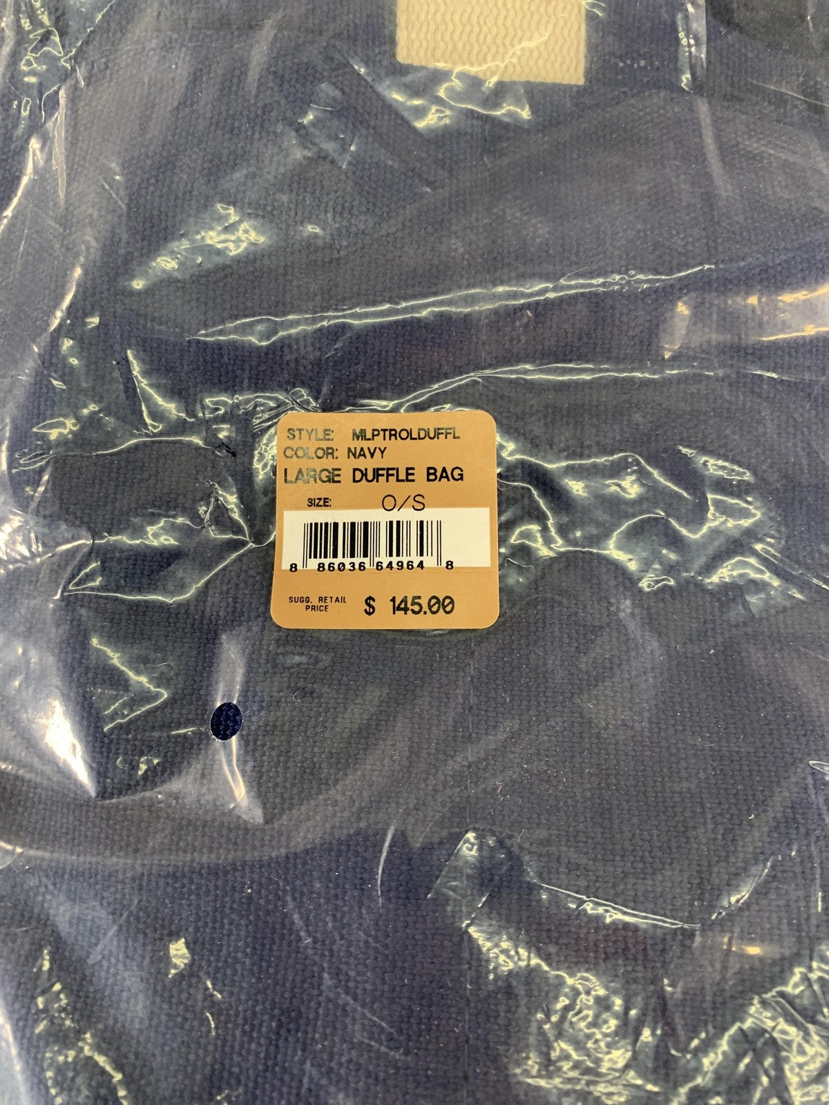 True Religion Brand Jeans Large Navy Duffle Bag Logo O/S New Travel Gym code Red