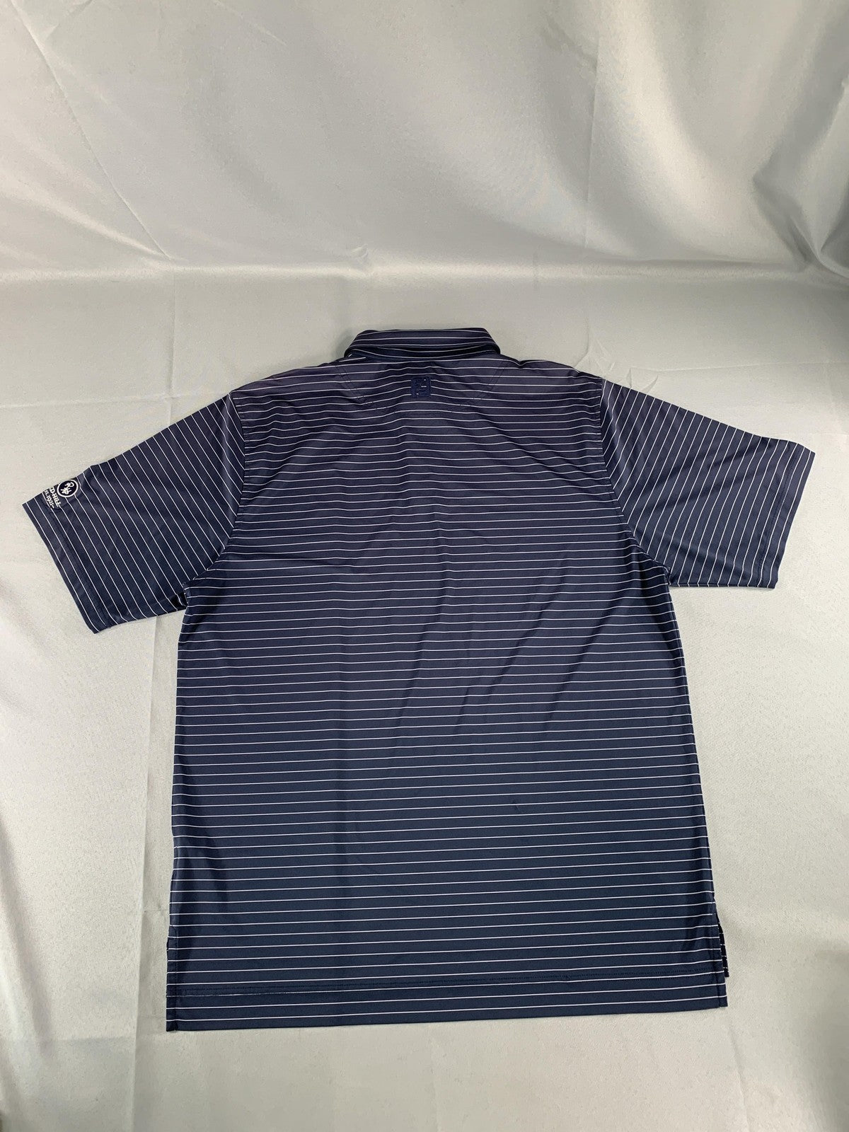FootJoy Polo Shirt Mens Large Striped Performance Golf Lightweight Red Hill