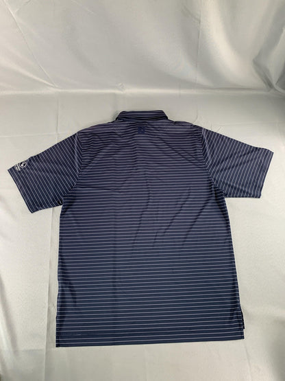 FootJoy Polo Shirt Mens Large Striped Performance Golf Lightweight Red Hill