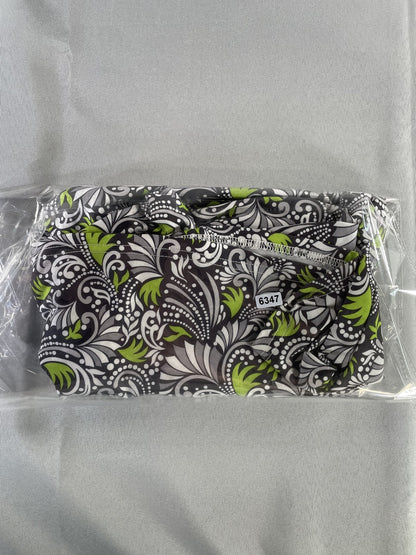 Bette & Court Polo Shirt Mens XL Black White Green Pattern Performance Golf Top