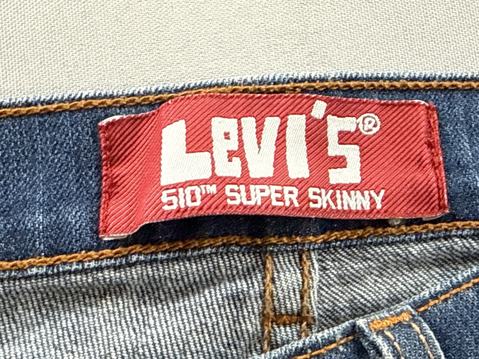 Levi's Skinny Jeans 27X27 Blue Distressed Faded Stretch Denim Mid Rise