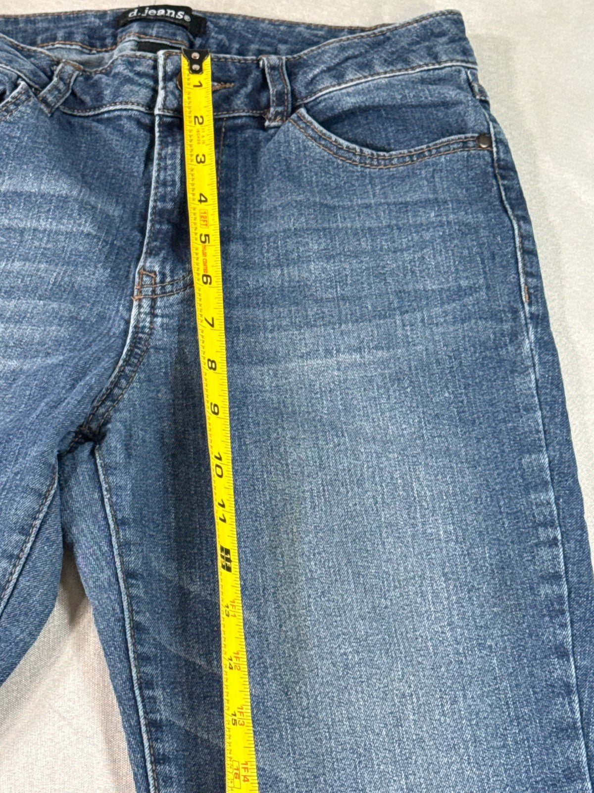 d.jeans Bootcut Womens Jeans 6 Medium Wash Blue Stretch Mid Rise Repreve Denim