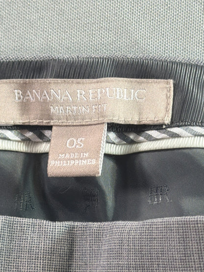 Banana Republic Martin Fit Dress Pants Womens 0 Petite Gray Trousers Career