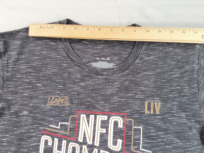 NFL San Francisco 49ers Super Bowl LIV NFC Champions Tee YXL Youth Grey Heather