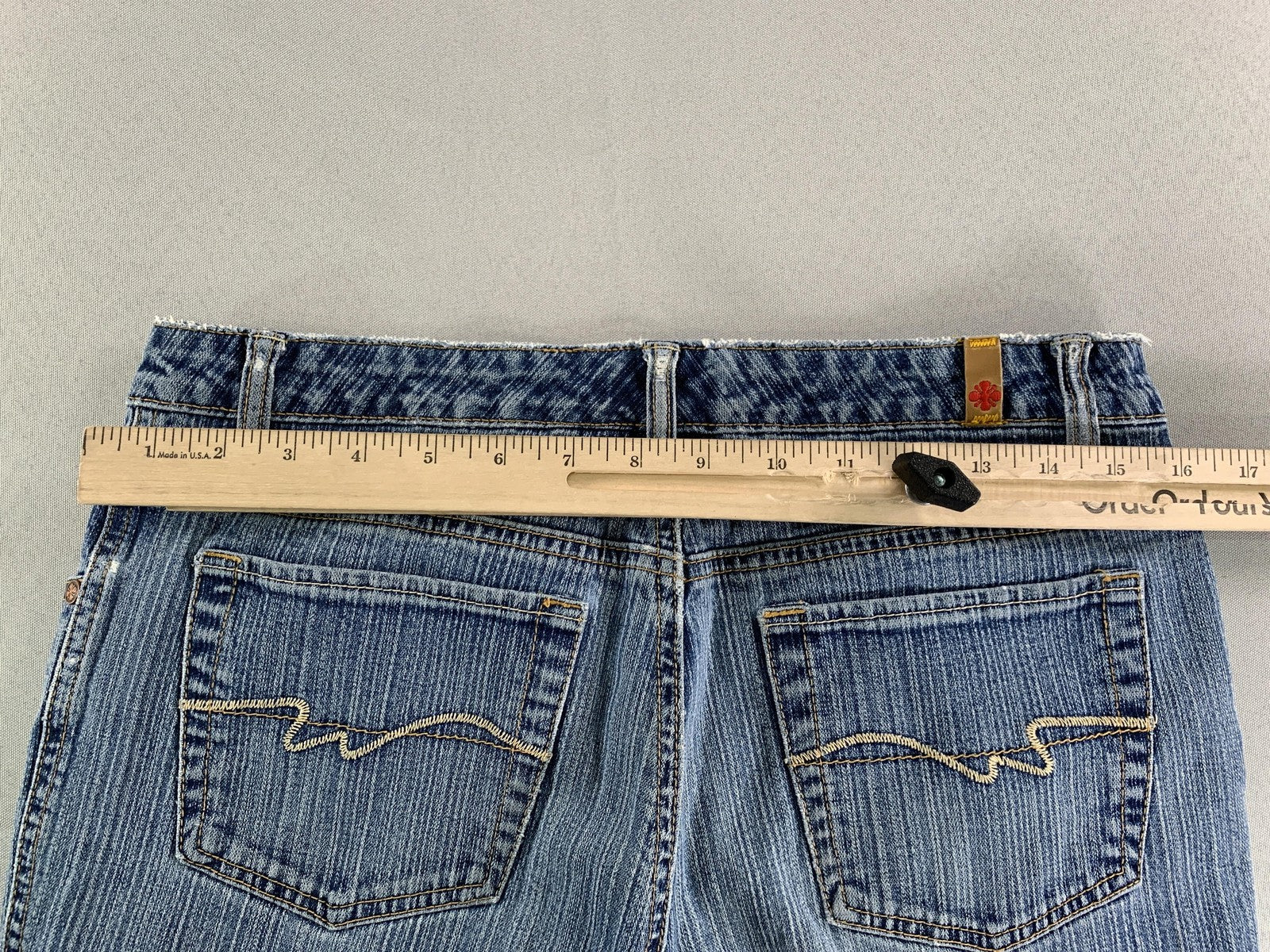Blue Asphalt Jeans Womens 11 Blue Chloe Flare Stretch Denim Vintage Y2k 2000s