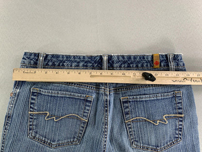 Blue Asphalt Jeans Womens 11 Blue Chloe Flare Stretch Denim Vintage Y2k 2000s