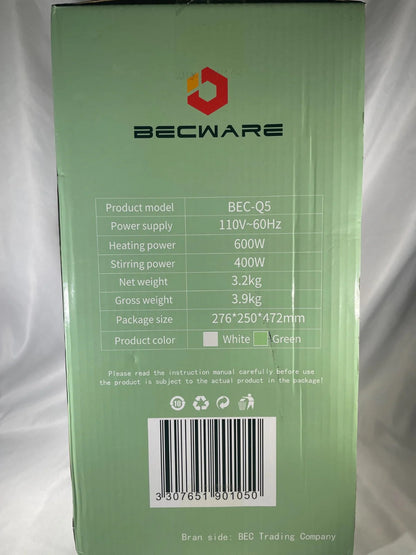 BECWARE BEC-Q5 Multifunctional Heater Blender 1300ml Soy Milk Machine Green 0px