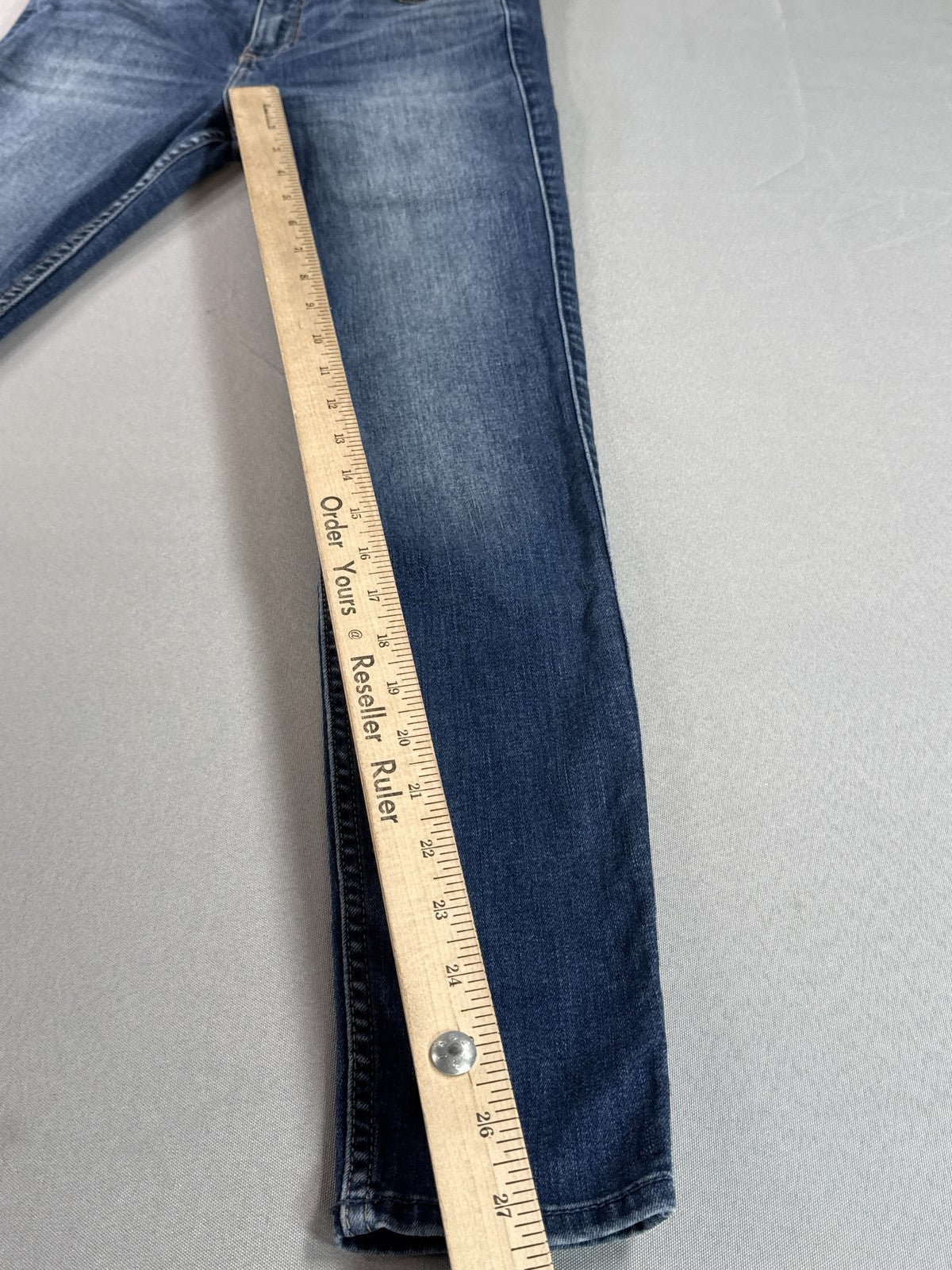 Hollister Skinny Jeans Womens W27 L28 Blue Denim Low Rise Five pocket Design L29