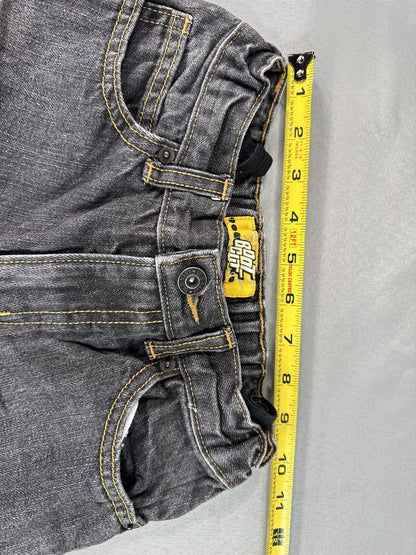 Old Navy Boys Bootcut Jeans 10 Slim Black Charcoal Gray Faded Wash Denim Bottoms