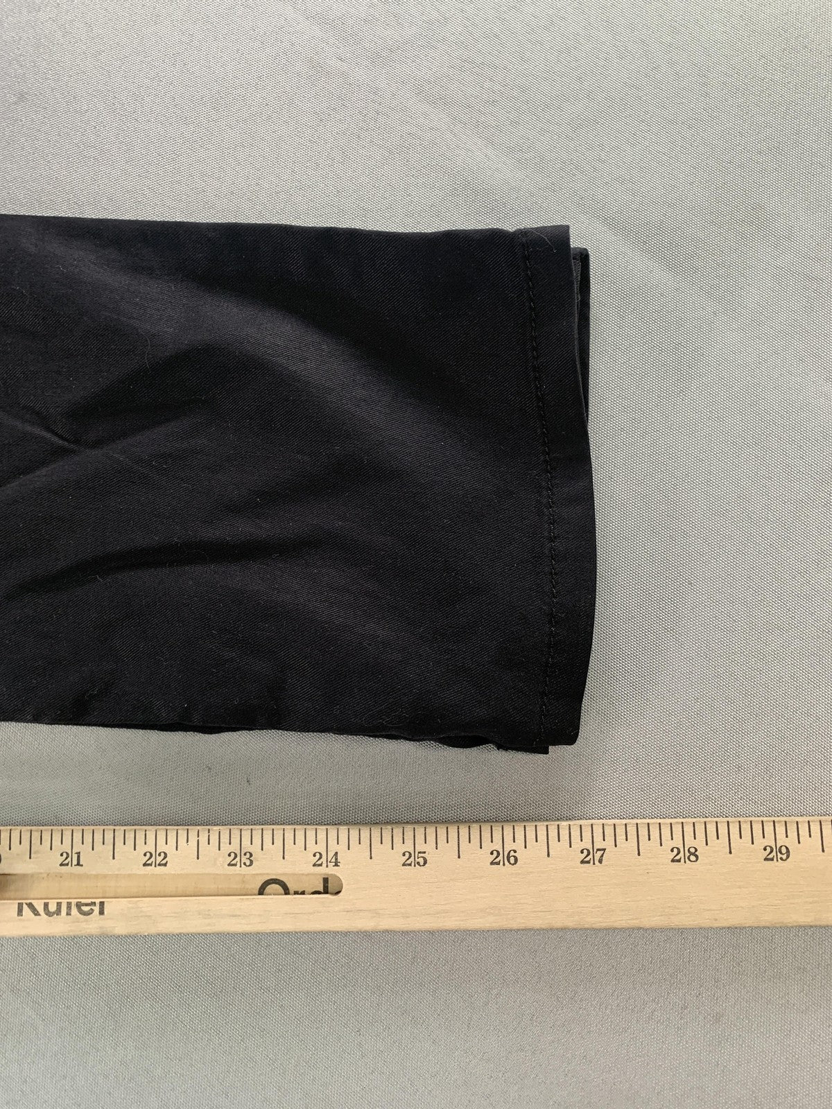 SWY Denim Pants Womens 26 Black Chino Straight Leg Stretch Twill USA Casual on