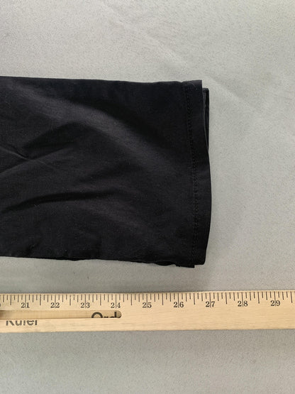 SWY Denim Pants Womens 26 Black Chino Straight Leg Stretch Twill USA Casual on