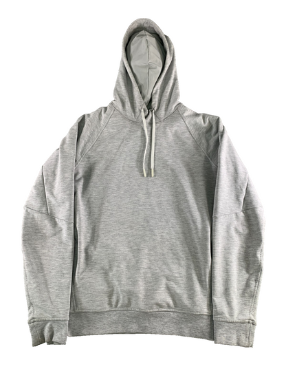 Lululemon City Sweat Pullover Hoodie Heather Gray Raglan Drawstring Athleisure