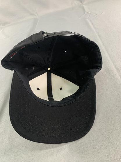 Salty Lifestyle Hat Cap Snap Back Black White Two Tone Embroidered Patch Mens