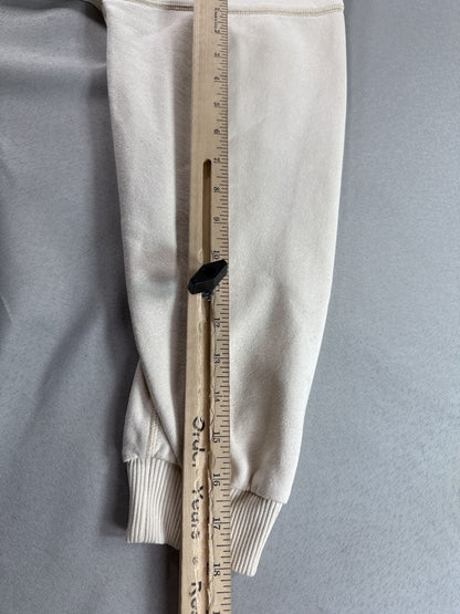 American Eagle Graphic Logo Crewneck XS Sweatshirt Beige Cotton Long Sleeve