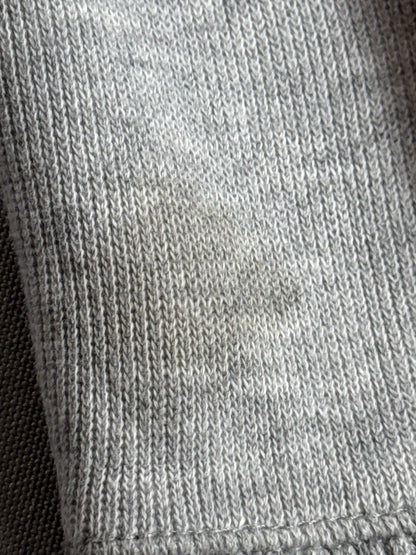 LAUREN RALPH Full Zip Hoodie L Gray 100% Cotton Regular Fit Long Sleeve