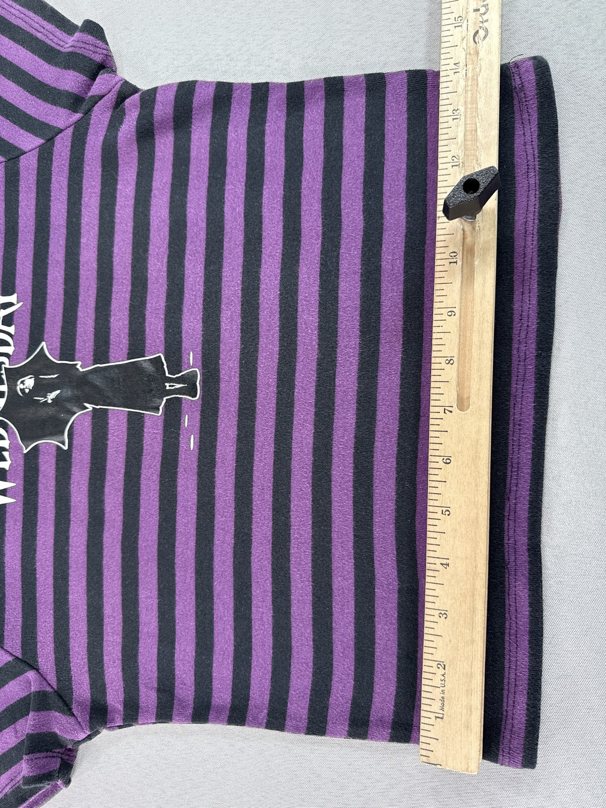 Mad Engine Wednesday Addams TV Show Graphic Tee M M/M Black/Purple 100% Cotton