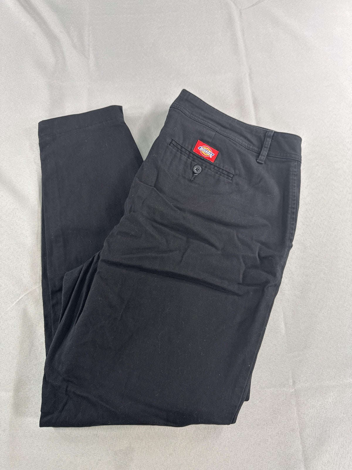 Dickies Girl Pants Womens 18 Black Skinny Stretch Casual School Uniform Chino