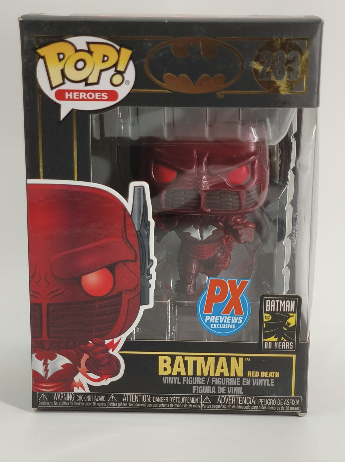 Funko Pop! Batman Red Death #283 PX Previews Exclusive DC | With Box Apparel NWT