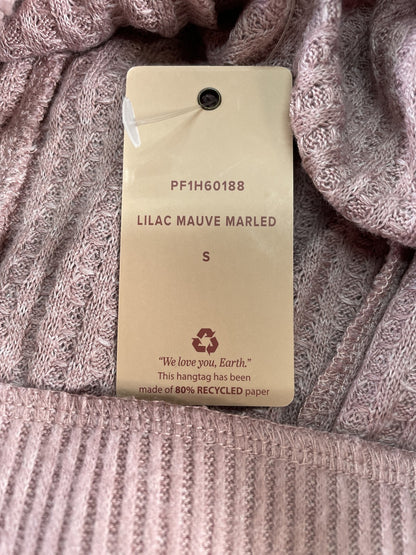Cozie by Pink Rose Pants Womens Small Lilac Mauve Marled Waffle Knit Lounge