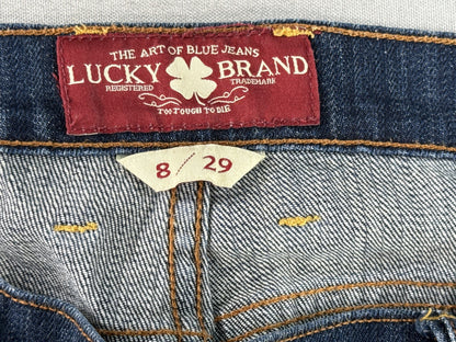 Lucky Brand Jeans 8 8/29 Blue Relaxed Fit Pocket Cotton Spandex Mid Rise