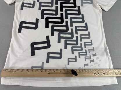 Porsche Design Graphic Tee M White Cotton Modal Crewneck Short Sleeve Regular