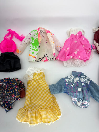 Vintage Barbie Clothes Lot Genuine Barbie Fashion Tagged 1970s 80s Dress Jacket